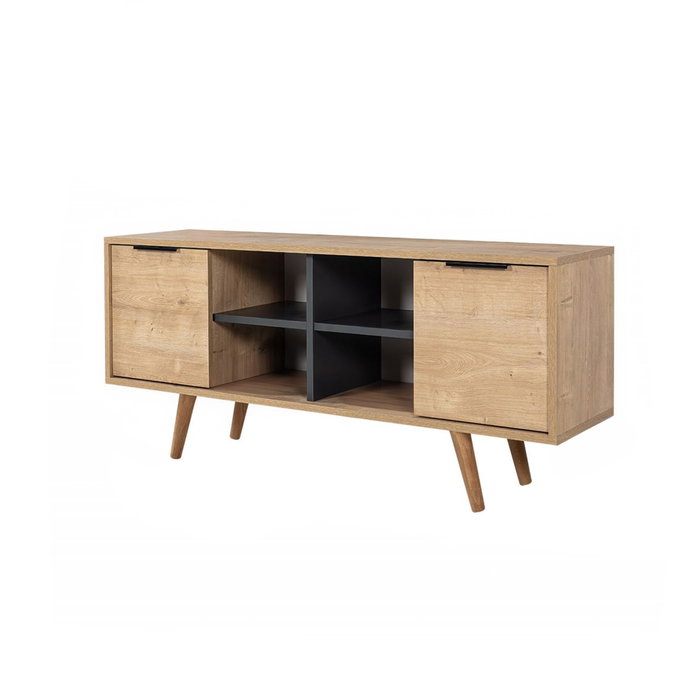 Hanah Home Sina 3319 Soporte para TV Roble Zafiro y Antracita